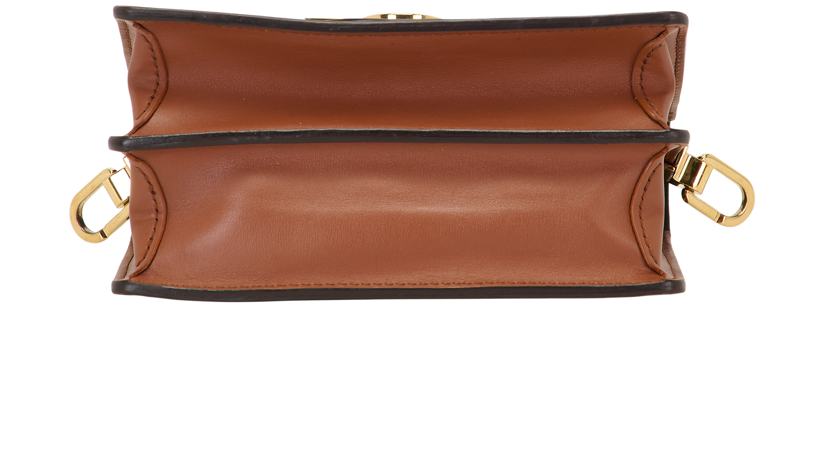 Mini Dauphine Crossbody, &pound;1,400, Handbags, Brown, Canvas, Top view